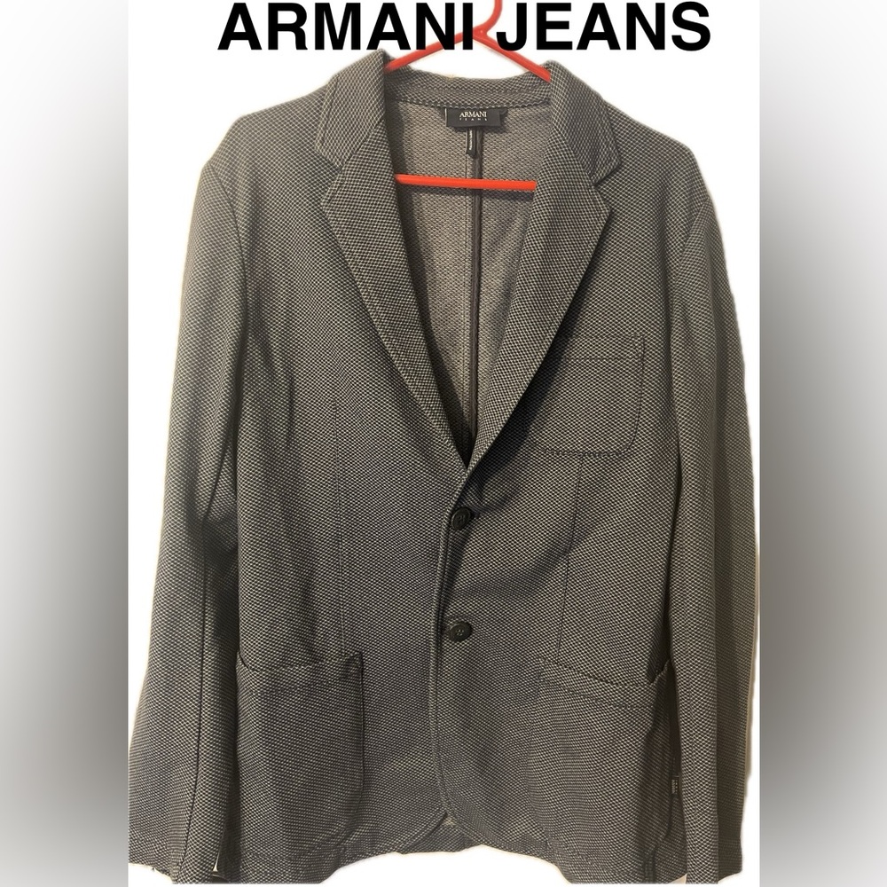 Armani Jeans Blazer Jacket Blue 54 XL